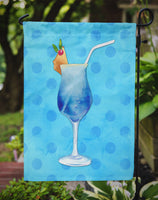Summer Cocktail Blue Polkadot Flag Garden Size BB8231GF