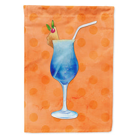 Summer Cocktail Orange Polkadot Flag Canvas House Size BB8233CHF