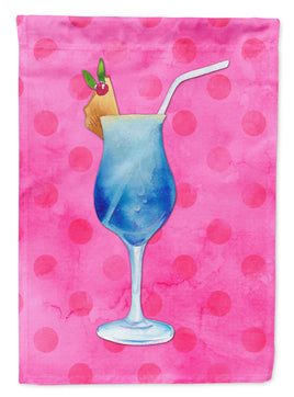 Summer Cocktail Pink Polkadot Flag Garden Size BB8234GF
