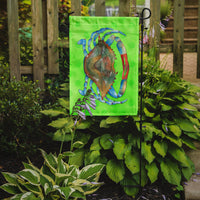 Blue Crab Green Polkadot Flag Garden Size BB8245GF