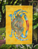 Blue Crab Yellow Polkadot Flag Garden Size BB8247GF