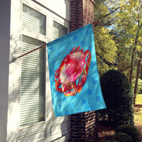 Crab Blue Polkadot Flag Canvas House Size BB8266CHF