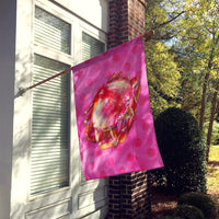 Crab Pink Polkadot Flag Canvas House Size BB8269CHF