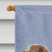 Catalan Sheepdog Welcome Flag Canvas House Size BB8295CHF