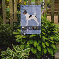 American Toy Fox Terrier Welcome Flag Garden Size BB8306GF
