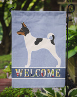 American Toy Fox Terrier Welcome Flag Garden Size BB8306GF