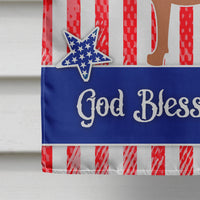 Bavarian Mountian Hound American Flag Canvas House Size BB8366CHF