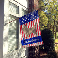 Cairn Terrier American Flag Canvas House Size BB8367CHF
