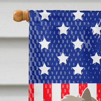 Cairn Terrier American Flag Canvas House Size BB8367CHF