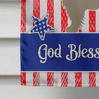 Cairn Terrier American Flag Canvas House Size BB8367CHF