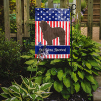 Bergamasco Shepherd American Flag Garden Size BB8372GF