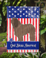 Bergamasco Shepherd American Flag Garden Size BB8372GF