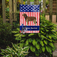 Catalan Sheepdog American Flag Garden Size BB8376GF
