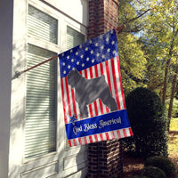 Bouvier des Flandres American Flag Canvas House Size BB8383CHF