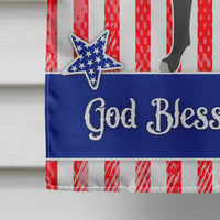 Broholmer Danish Mastiff American Flag Canvas House Size BB8409CHF