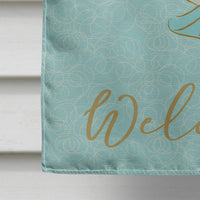 Blue Fish Welcome Flag Canvas House Size BB8578CHF