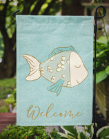 Blue Fish Welcome Flag Garden Size BB8578GF