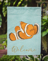 Clown Fish Welcome Flag Garden Size BB8580GF
