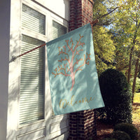 Coral Welcome Flag Canvas House Size BB8583CHF