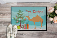 Arabian Camel Dromedary Christmas Indoor or Outdoor Mat 18x27 BB9184MAT