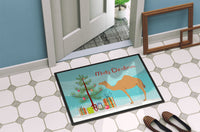 Arabian Camel Dromedary Christmas Indoor or Outdoor Mat 18x27 BB9184MAT