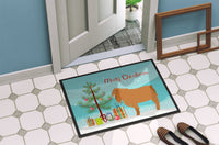 American Lamancha Goat Christmas Indoor or Outdoor Mat 18x27 BB9252MAT