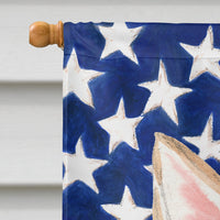 Corgi Patriotic Flag Canvas House Size BB9379CHF
