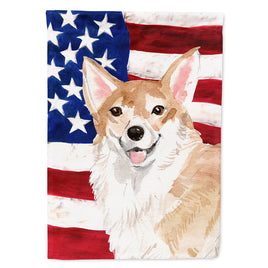Corgi Patriotic Flag Canvas House Size BB9379CHF