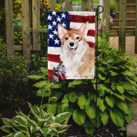 Corgi Patriotic Flag Garden Size BB9379GF