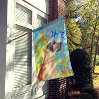 Fawn Natural Great Dane Christmas Flag Canvas House Size BB9419CHF