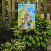 Grey Standard Poodle Christmas Flag Garden Size BB9420GF