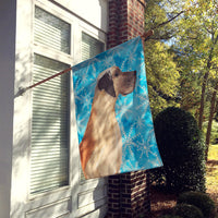 Fawn Natural Great Dane Winter Flag Canvas House Size BB9454CHF