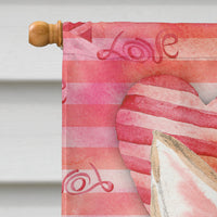 Corgi Love Flag Canvas House Size BB9484CHF