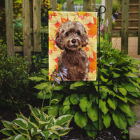 Brown Cockapoo Fall Flag Garden Size BB9514GF