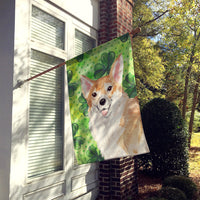 Corgi St. Patrick's Flag Canvas House Size BB9554CHF