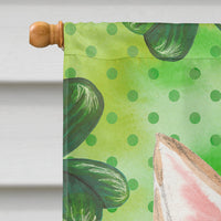 Corgi St. Patrick's Flag Canvas House Size BB9554CHF