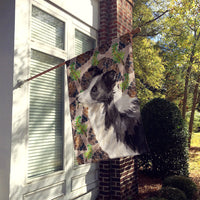 Border Collie Pine Cones Flag Canvas House Size BB9583CHF