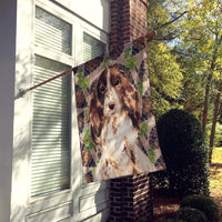 Brown Parti Pine Cones Flag Canvas House Size BB9587CHF