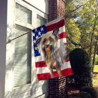 Chinese Crested Patriotic Flag Canvas House Size BB9659CHF