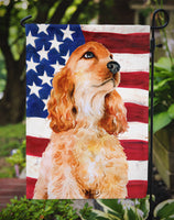 Cocker Spaniel Patriotic Flag Garden Size BB9706GF