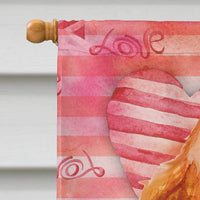 Cocker Spaniel Love Flag Canvas House Size BB9793CHF