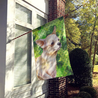 Chihuahua Leg up St Patrick's Flag Canvas House Size BB9871CHF