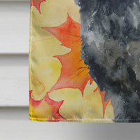 Black Russian Terrier Fall Flag Canvas House Size BB9938CHF