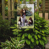Springer Spaniels by Daphne Baxter Flag Garden Size BDBA0288GF