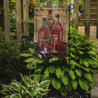 Bottles and Glasses Wine Flag Garden Size BTBU0169GF