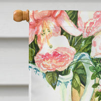 Cat and Peacock Feathers Flag Canvas House Size CDCO0035CHF