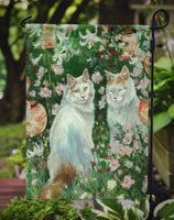 Cats In Garden by Debbie Cook Flag Garden Size CDCO0151GF