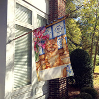 Cat In Sink by Debbie Cook Flag Canvas House Size CDCO0195CHF