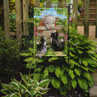 Bull and Pup Friends by Debbie Cook Flag Garden Size CDCO0378GF