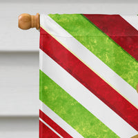 Christmas Oranment Holiday Letter B Monogram Initial Flag  House Size